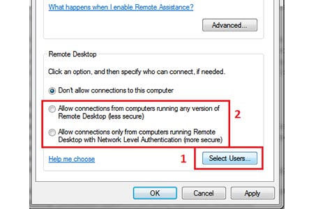 مشکل وصل نشدن remote desktop