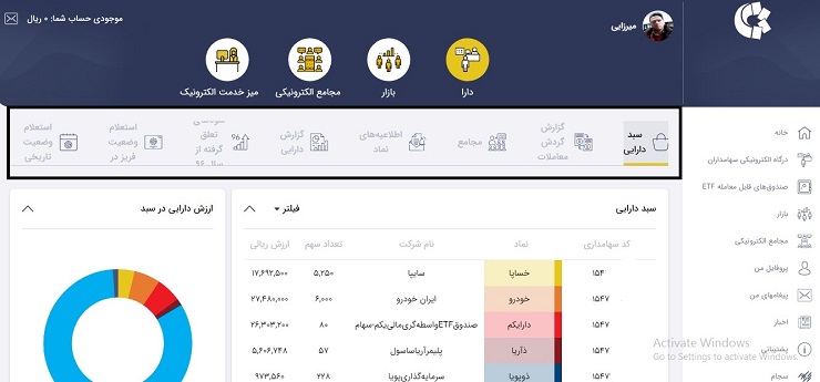 استعلام سهام های قدیمی